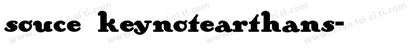 souce keynotearthans字体转换